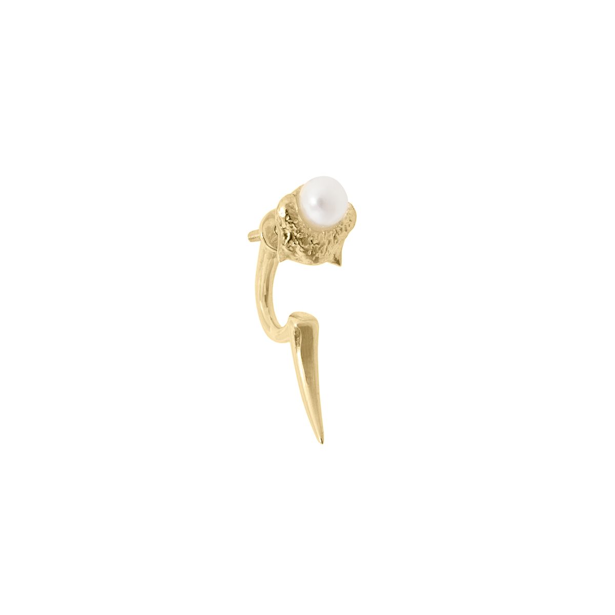Antipearle Mini Blacktip Earring Gold