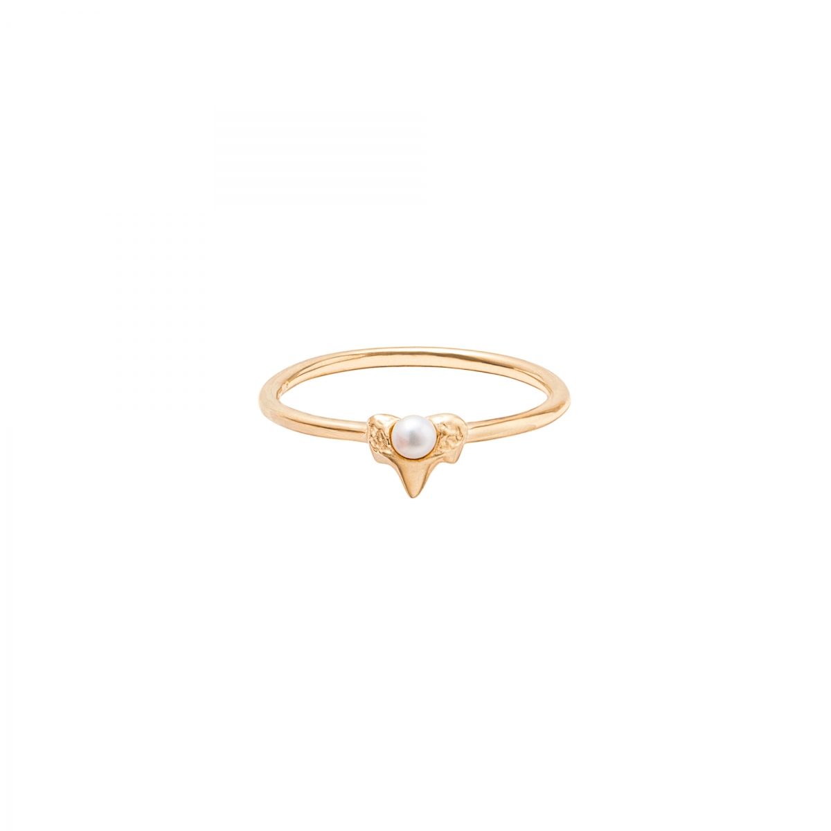 Antipearle Petite A Ring Gold