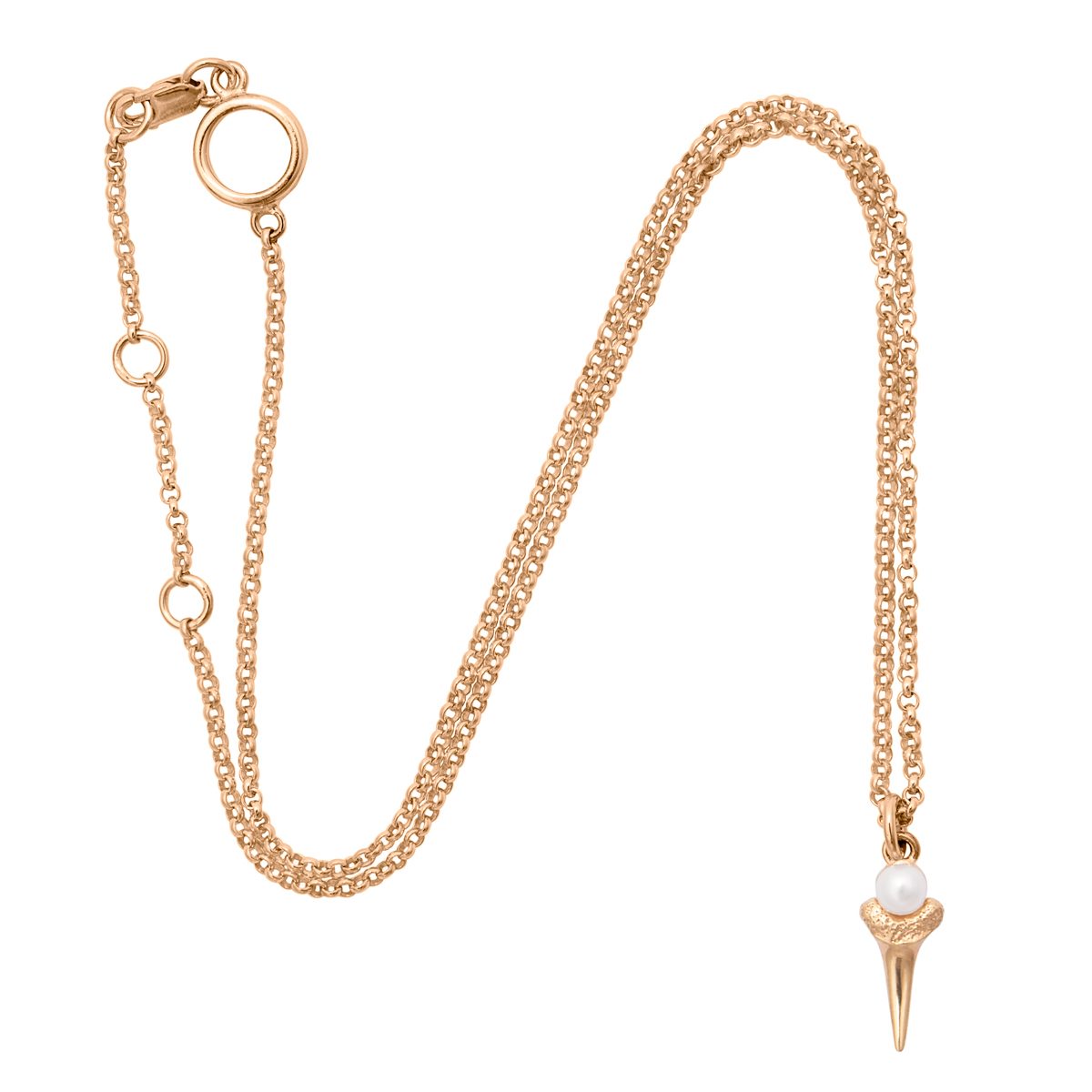 Antipearle Mini Tooth Necklace Gold
