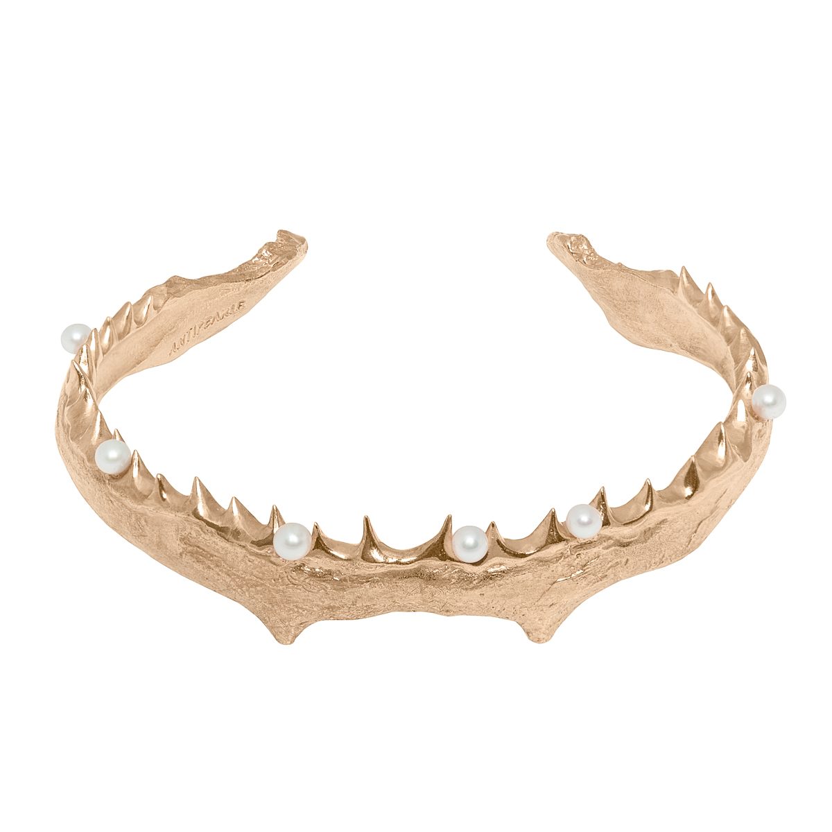 Antipearle Jaw Multi Pearl Bracelet Gold